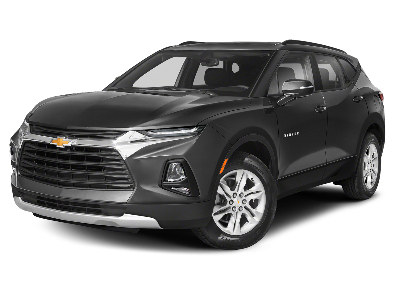 2021 Chevrolet Blazer 1LT in Black — front three-quarter view