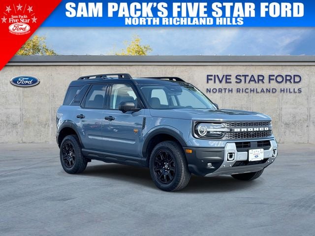 2025 Ford Bronco Sport Badlands in Azure Gray Metallic — front three-quarter view