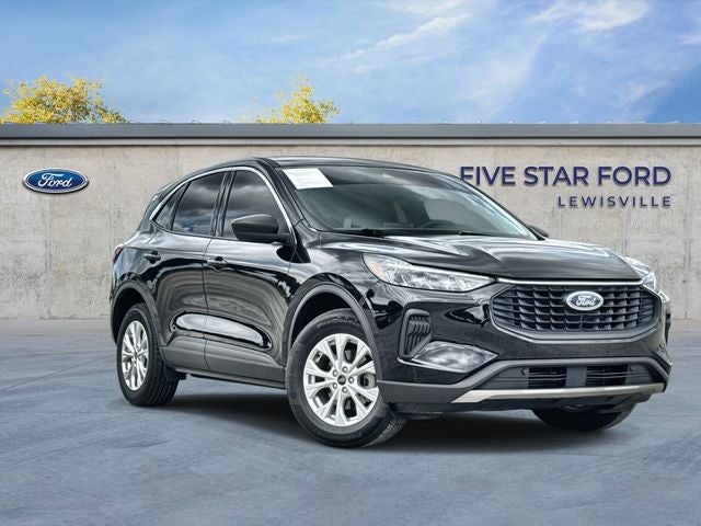 2024 Ford Escape Active in Black Metallic — front three-quarter view