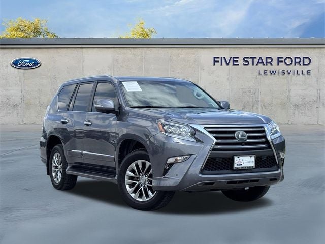 2019 Lexus GX 460 Luxury in Gray Pearl — front three-quarter view