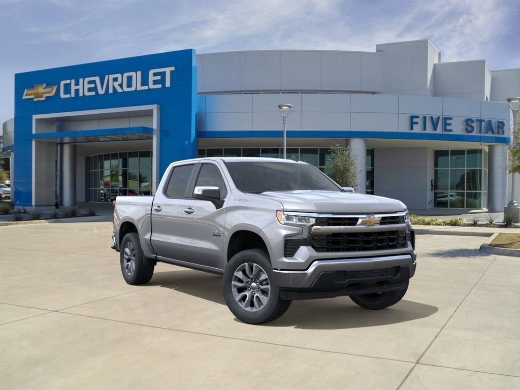 2026 Chevrolet Silverado 1500 LT in Sterling Gray Metallic — front three-quarter view