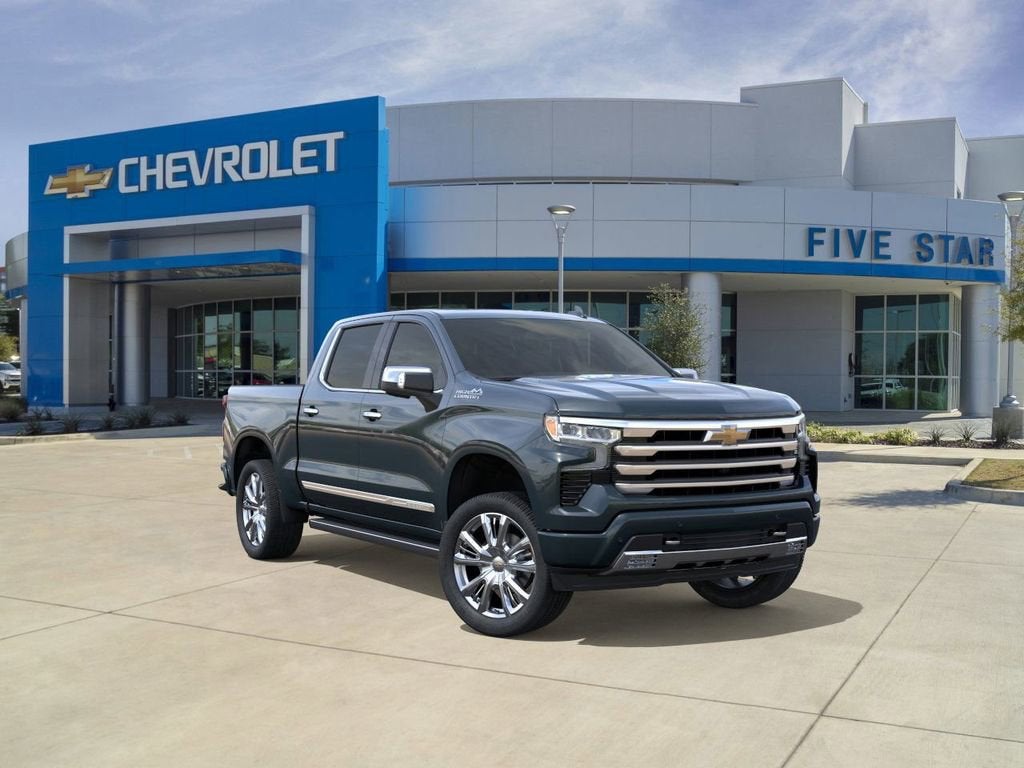 2026 Chevrolet Silverado 1500 High Country in Cypress Gray — front three-quarter view