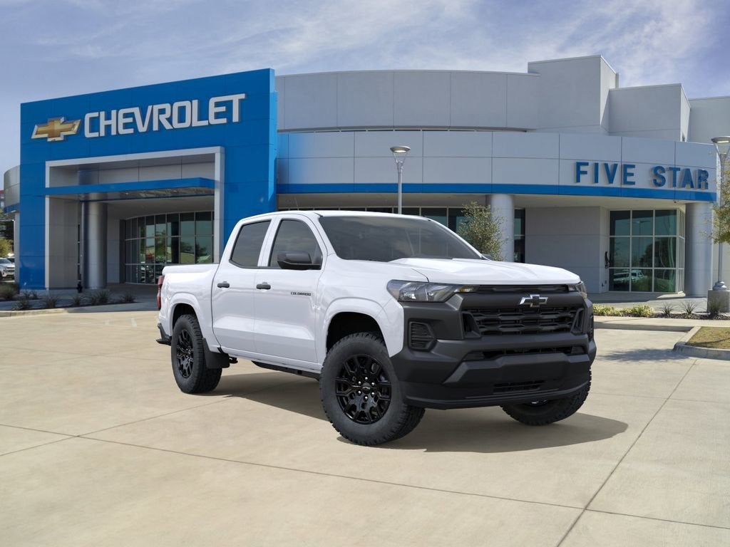 2026 Chevrolet Colorado WT in Summit White — front three-quarter view