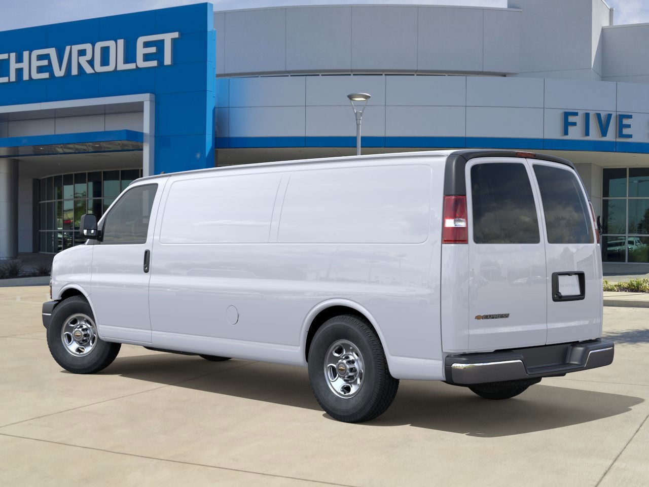 2025 Chevrolet Express Cargo — rear three-quarter view