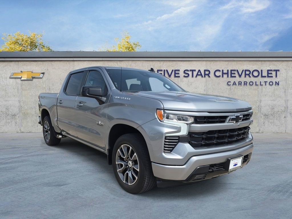2025 Chevrolet Silverado 1500 RST in Sterling Gray Metallic — front three-quarter view