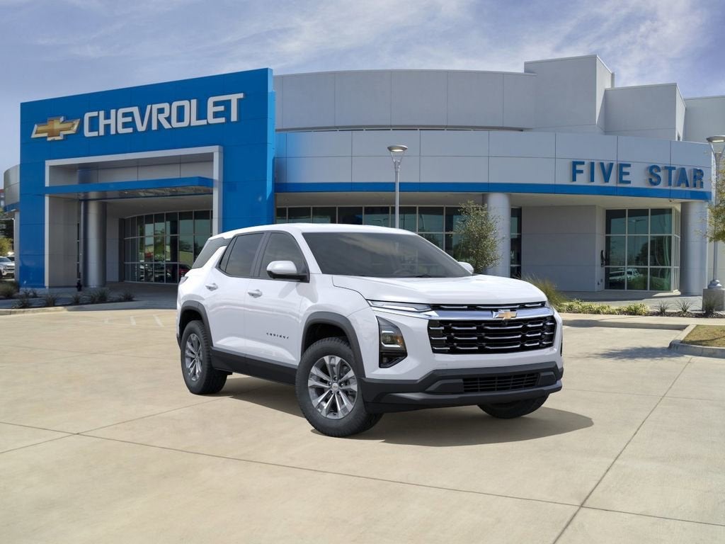 2026 Chevrolet Equinox LT in Summit White — front three-quarter view