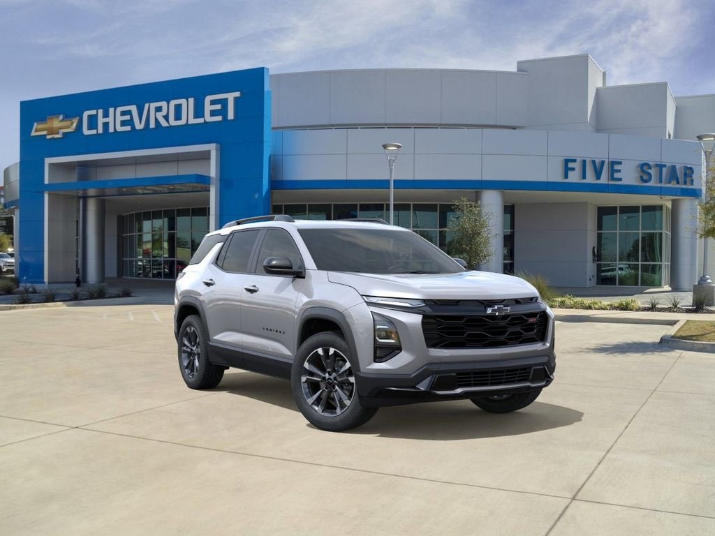 2026 Chevrolet Equinox RS in Sterling Gray Metallic — front three-quarter view