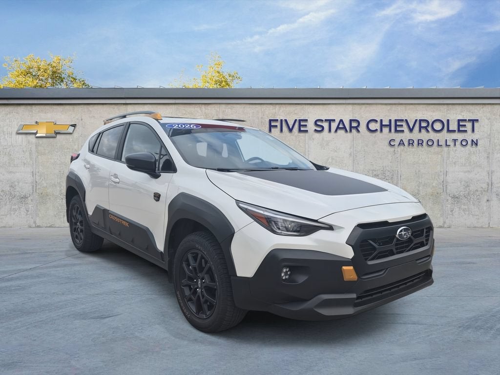2026 Subaru Crosstrek Wilderness in White — front three-quarter view