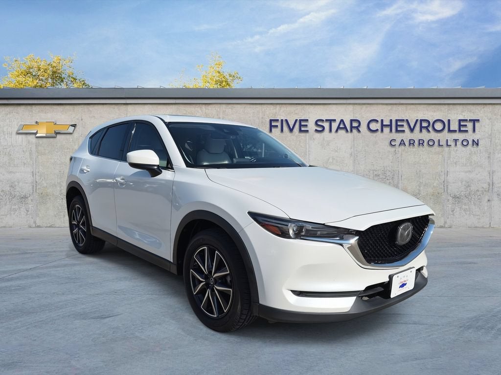 2017 Mazda Mazda CX-5 Grand Touring in White — front three-quarter view