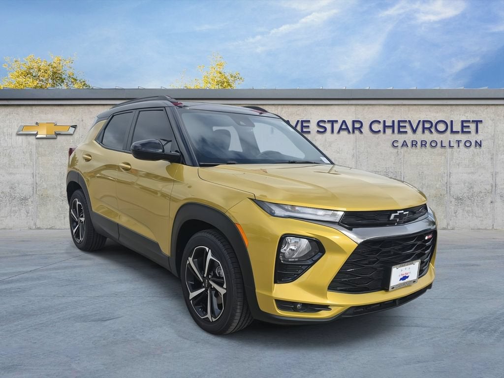 2023 Chevrolet Trailblazer RS in Nitro Yellow Metallic — front three-quarter view