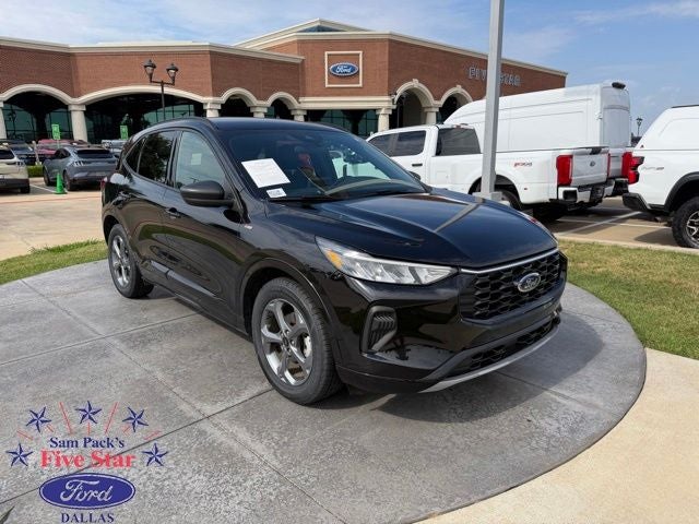 2024 Ford Escape ST-Line in Black Metallic — front three-quarter view